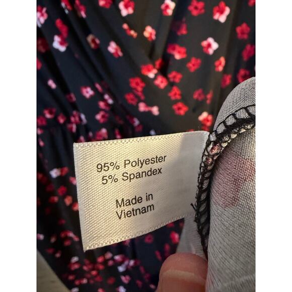 Lane Bryant women’s midi dress short sleeve floral V-neck romantic plus size ￼ - Picture 5 of 13